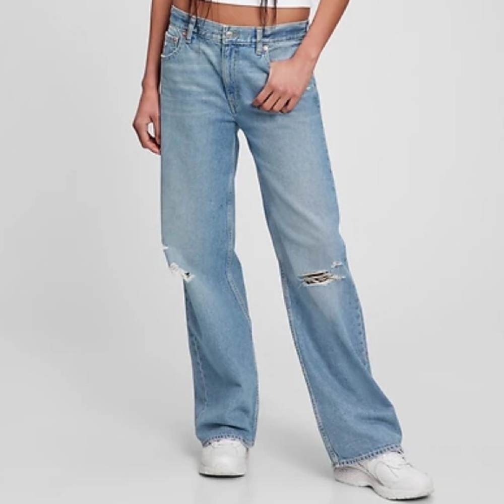 [Gap] Low Stride Low Jeans - Destroy - 32/14RS - 32/30 Slim BNWOT